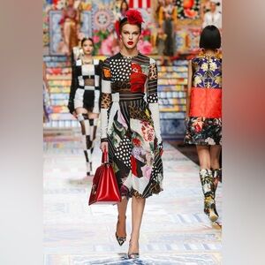 Dolce & Gabbana Multicolor Patchwork Dress